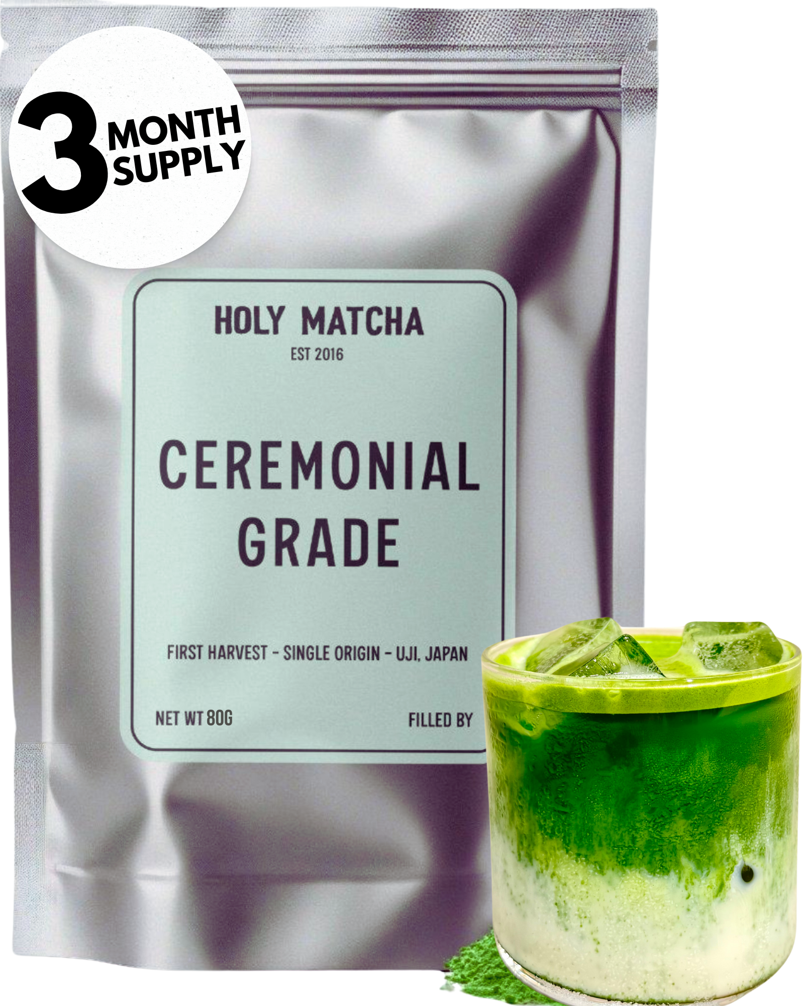 Holy Matcha Ceremonial - 3 Month Supply 80g